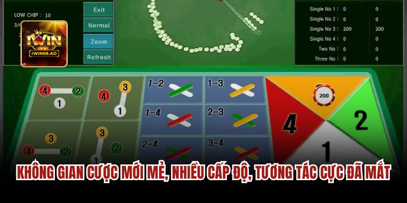 Không gian cược mới mẻ, nhiều cấp độ