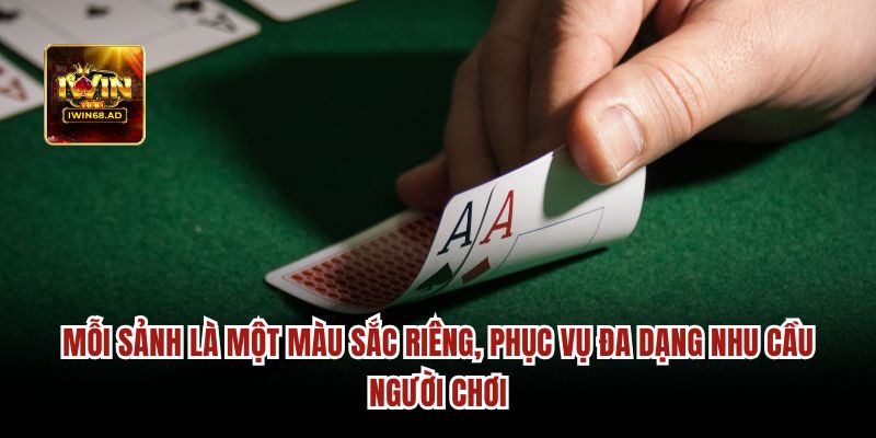 Mỗi sảnh là một màu sắc riêng